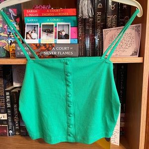 Medium Green Primark Crop top